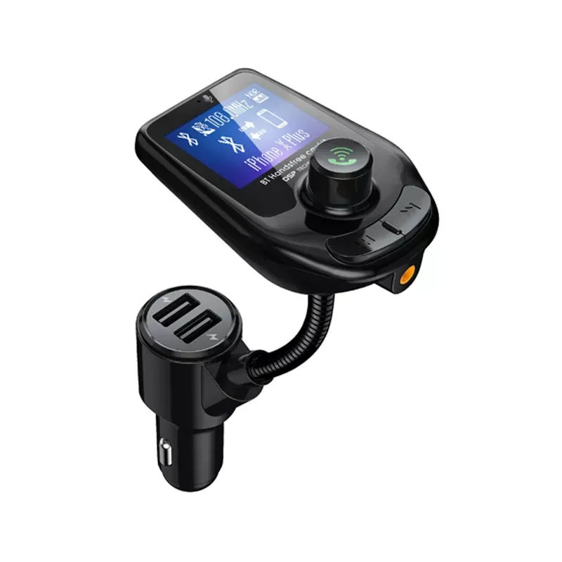 D4 Bluetooth car kit hands free fm transmitter handsfree mp3 player dual usb charger