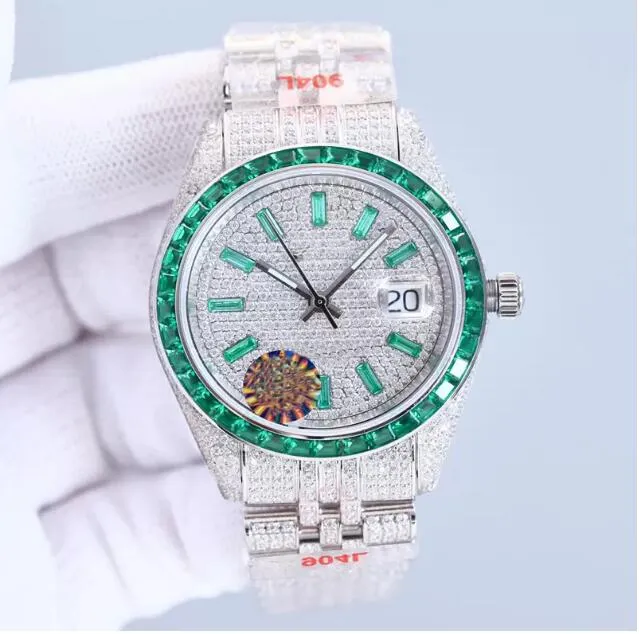 Wristwatch Set Classic Diamond Mens Watch Automatic Mechanical Watch Stainls Steel Strap 41mm High-Definition Real Shot Waterproof Dign Sapphire