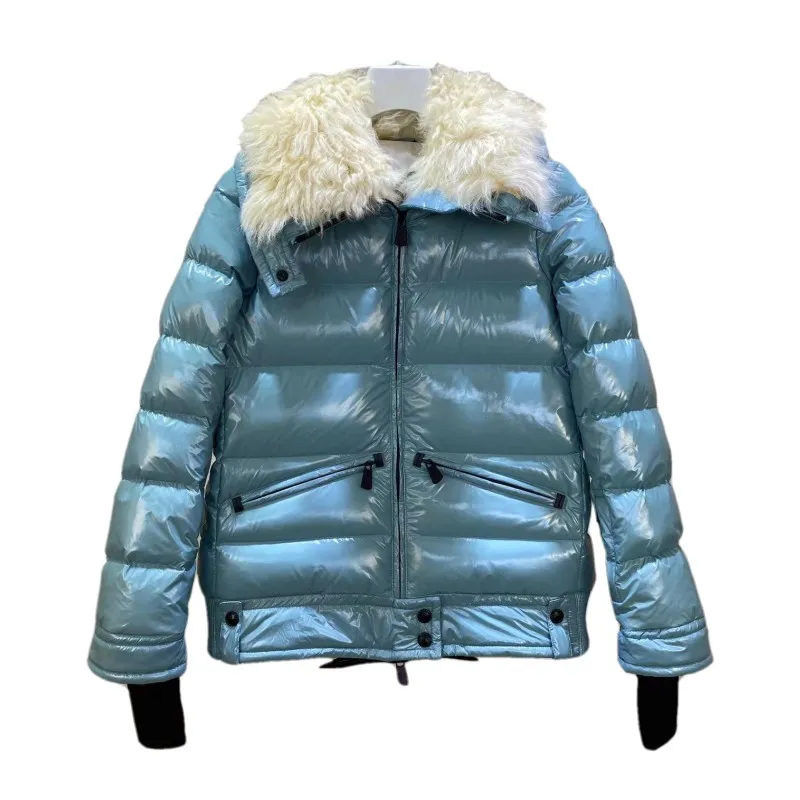 Dames omlaag jasje top bont kraag lagen puffer winter jassen kraag warme mode parka's met riem dame jas bovenkledingzak