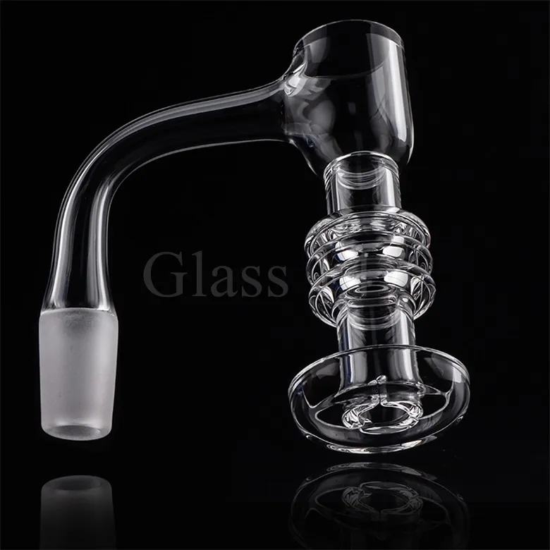 Terp Slurper Banger avec retenue de chaleur XL, soudure complète, clous à bord biseauté avec pilule de Quartz, capuchon de carburateur pour plate-forme Dab, bong en verre