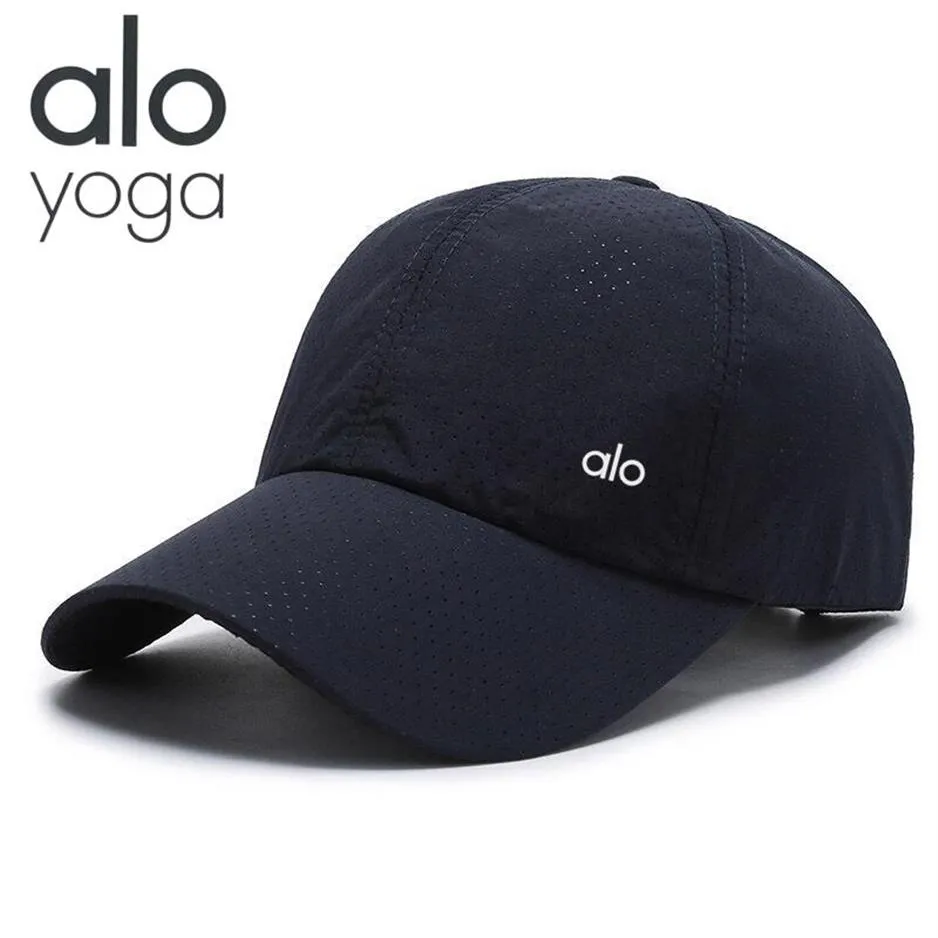 Alo Yoga Baseball Caps Herren und Damen Ballkappe Mode schnell trocknender Stoff Sonnenhut Caps Strand Outdoor Sport Solid Co270x
