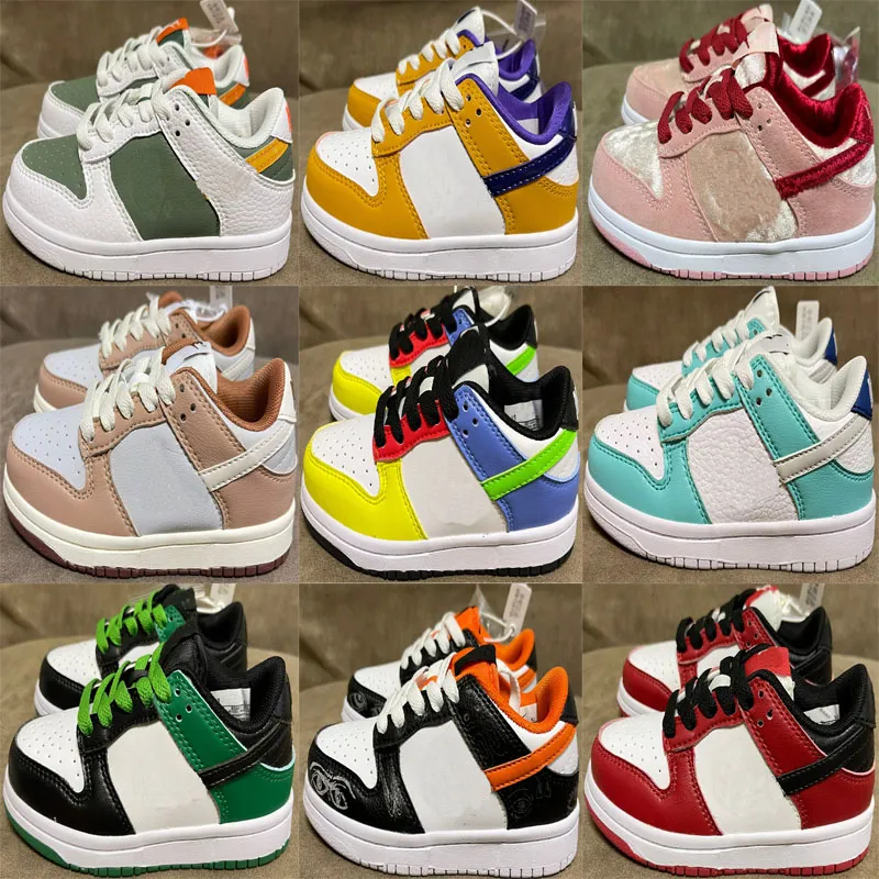 Grade school Dunks Low Chicago halloween Green niversity red black pink kids children's shoes for sale top quality Sport Shoe Trainner Sneakers US7.5C-US6.5Y
