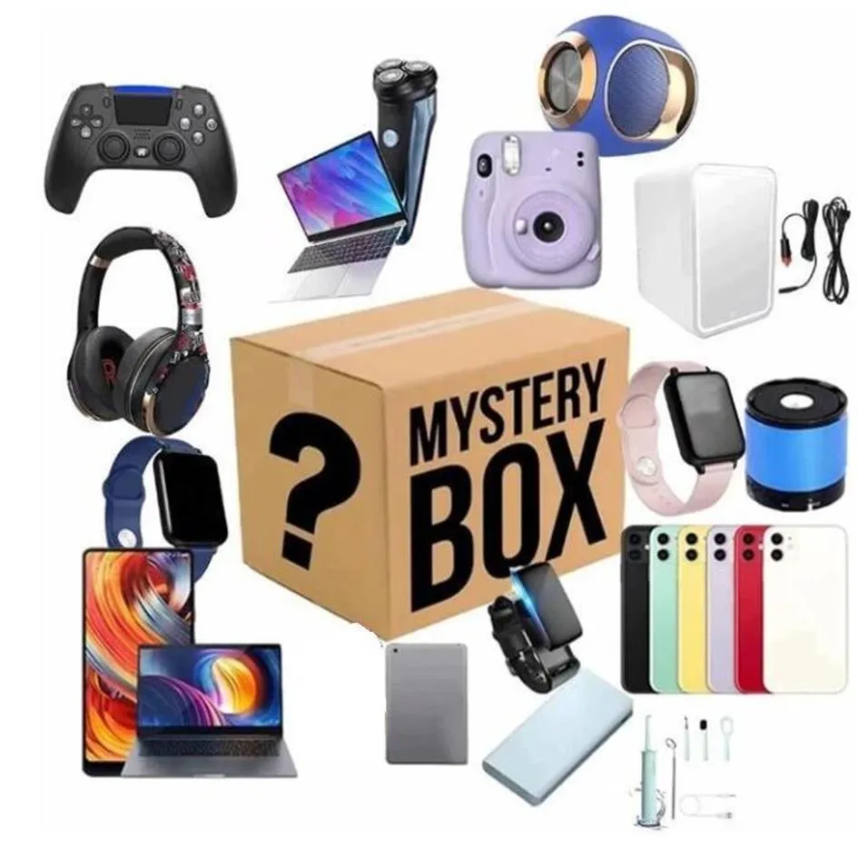 سماعات أذن إلكترونية رقمية Lucky Mystery Boxes Toys هناك فرصة لكاميرات Opentoys Cameras Drones Gamepads Earphone Mo292Q