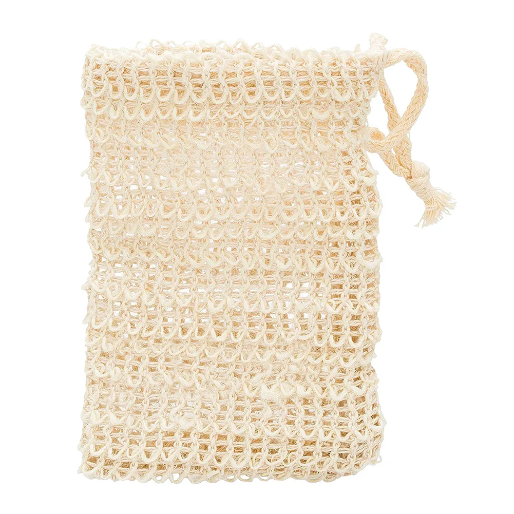 Bolsa de esponja de chuveiro ramie natural ramie