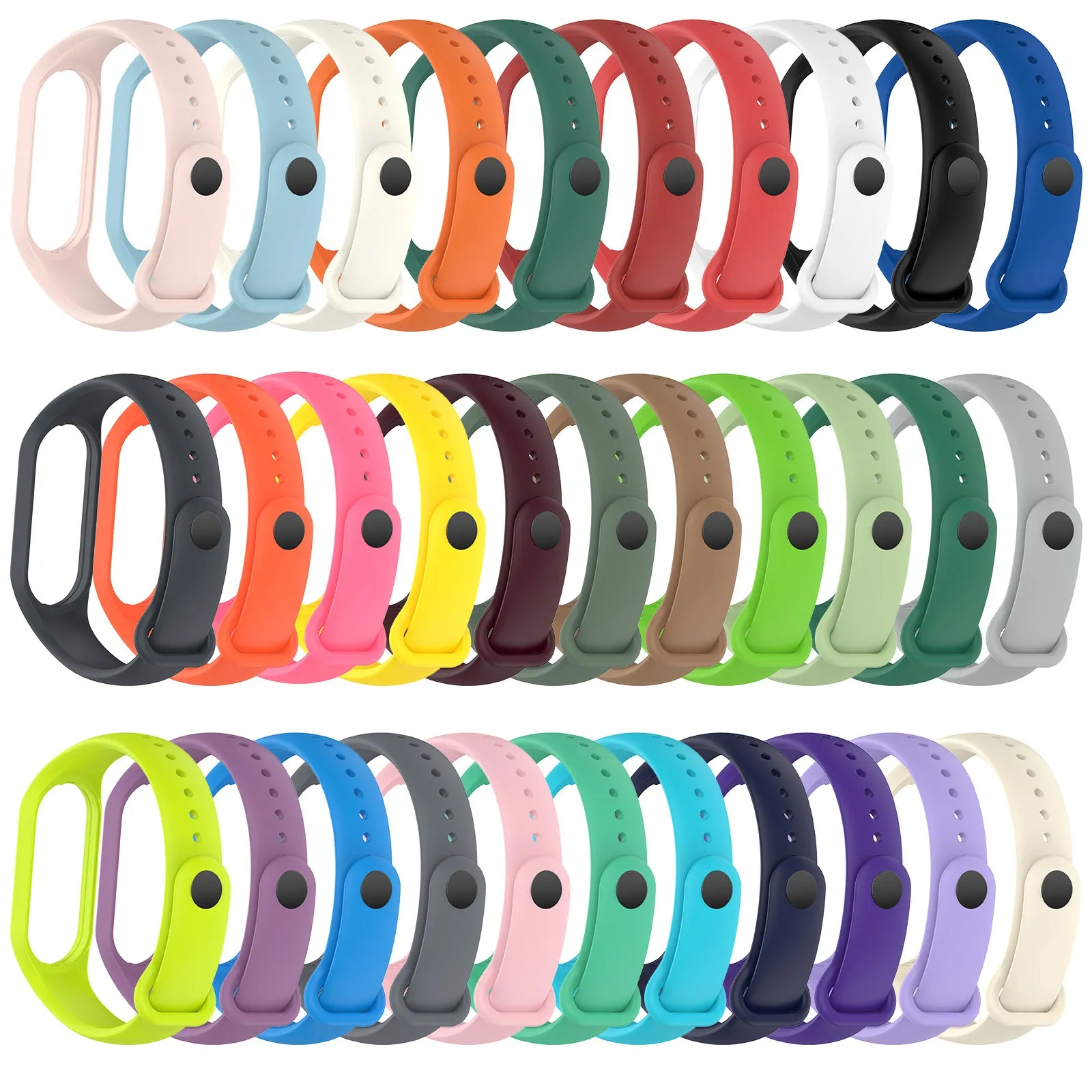 Silicone Smart Watch tiras para xiaomi mi banda 7 6 5 4 pulseira stap smartwatch acessóriosh pulseira pulseira