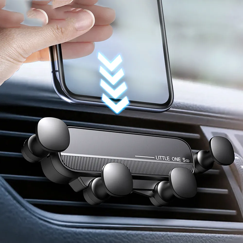Support de téléphone de voiture support de pince d'aération support de cellule mobile support dans les voitures Support GPS pour iPhone 13 12 Pro Xiaomi Samsung