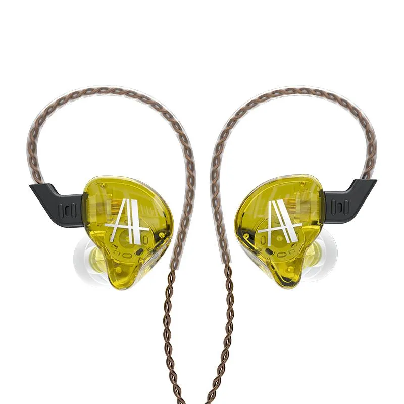 Hörlurar hörlurar CA2 HIFI BASS En dynamisk öronsnäckor i Ear Monitor Sport Noise Refiling Headset för KZ EDX DQ6 TRN MT1HEADPHONES