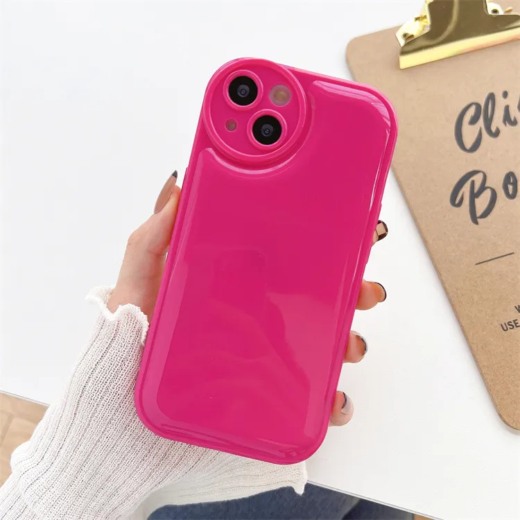 Snoep Kleur TPU zachte hoesjes voor iPhone 15 14 13 12 11Pro X XS XR MAX 8 7 Plus mobiele telefoon bescherming Cover mooie case voor meisjes fabrieksprijs