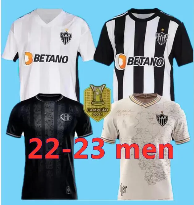 2022 2023 Atletico Mineiro Soccer Jersey G. Arana Nathan Silva Manto Da