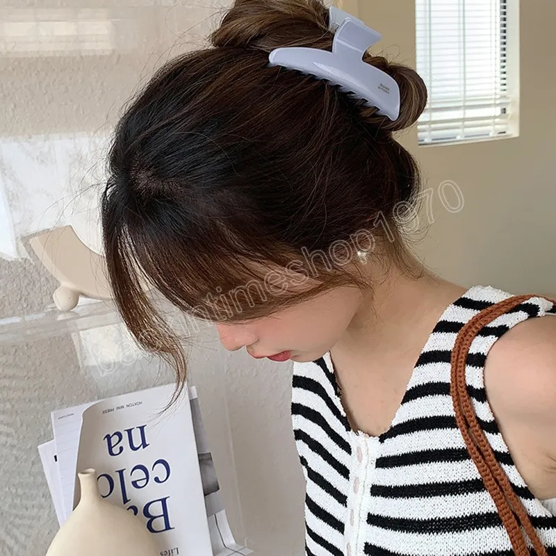 Donna coreana Grandi fermagli capelli in acetato di gelatina Barrette da donna Accessori artigli capelli Forcine capelli Ornamenti copricapo