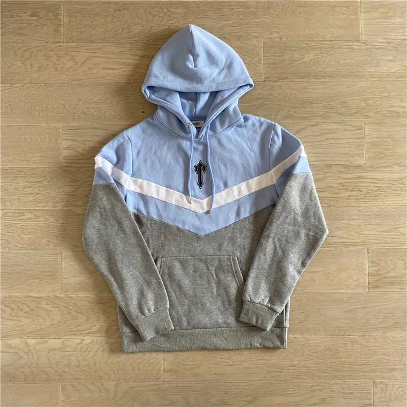 22ss Fall Winter Mens Trapstar Activewear Hoodie Blue Stripes Casual Hoodie  Embroidered Activewear Sweatshirt Pants Set From Trapstar, $103.96