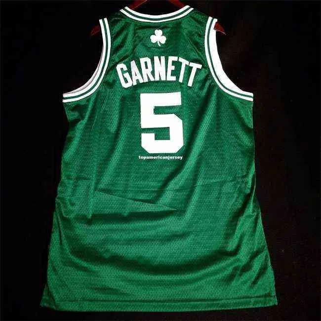 100% cousu Kevin Garnett 5 # cousu en gros Jersey Mens Vest Taille XS-6XL Maillots de basket-ball cousus Ncaa