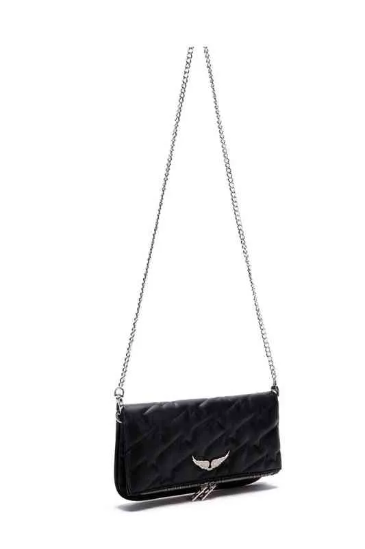 Rock leather crossbody bag Zadig & Voltaire Black in Leather - 41940870