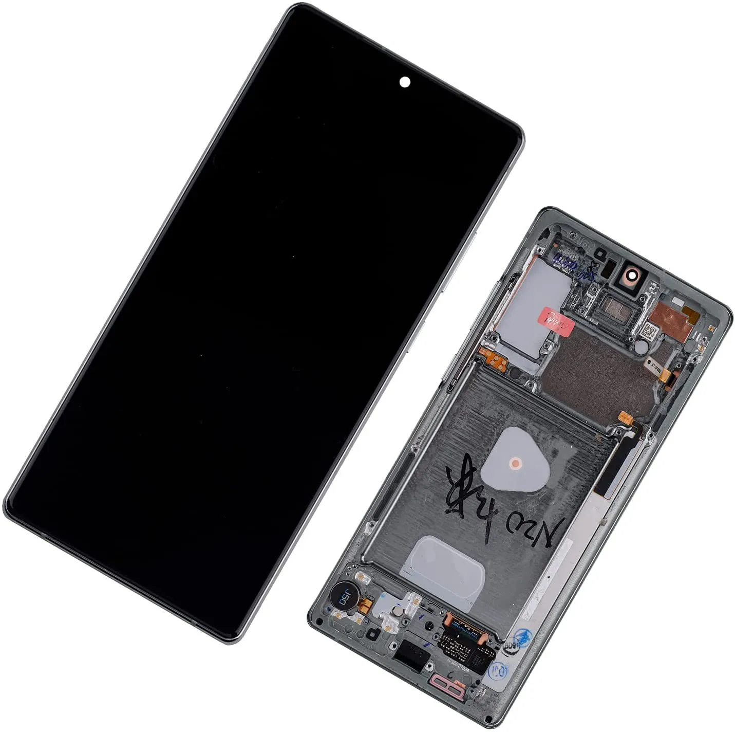 Wyświetlacz OEM dla Samsung Galaxy Note 20 LCD N980 Screen Panele touchowe Zespół Digitizer AMOLED z ramką