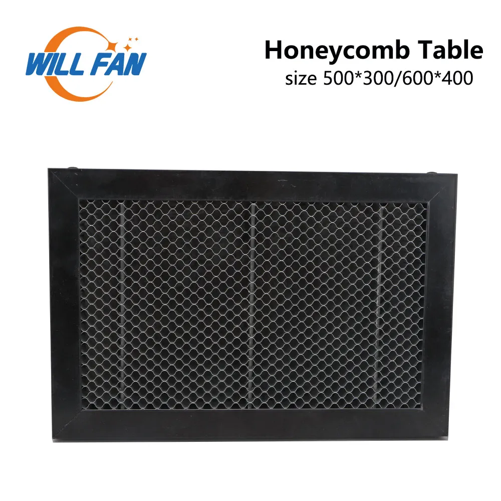 Will Fan Honeycomb Working Table 500x300 600x400mm Maatbord Platform Laseronderdelen voor CO2 -laser graveur snijmachine