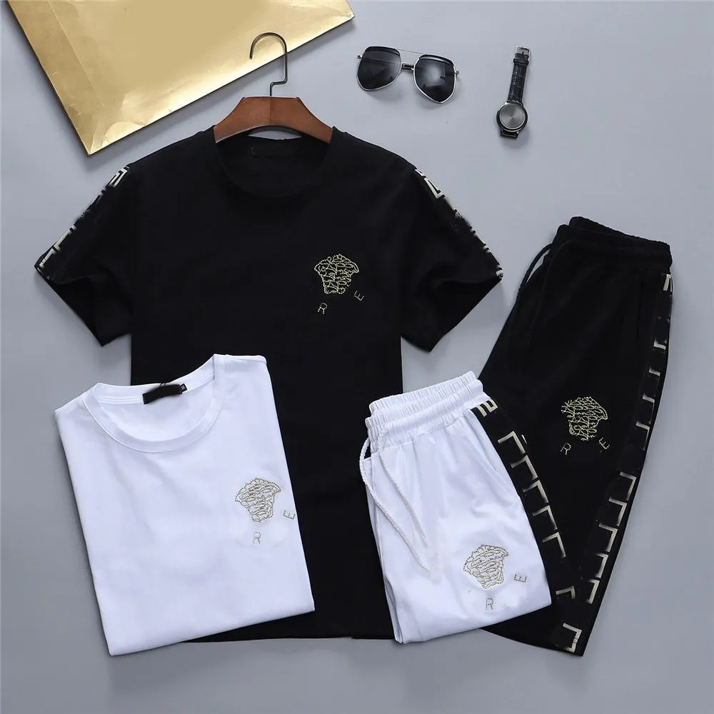 Mens Trapstar t Shirt Short Sleeve Print Outfit Chenille Tracksuit Black Cotton London Streetwear05