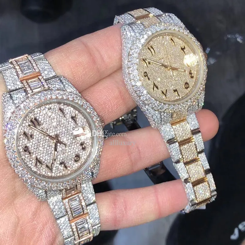 Luxury Watches Mens Watch Designer Watches High Quality Movement Watches Men Moissanite Watch Iced Out Watch Diamond Watch Montre Automatisk Mekanisk klocka 098