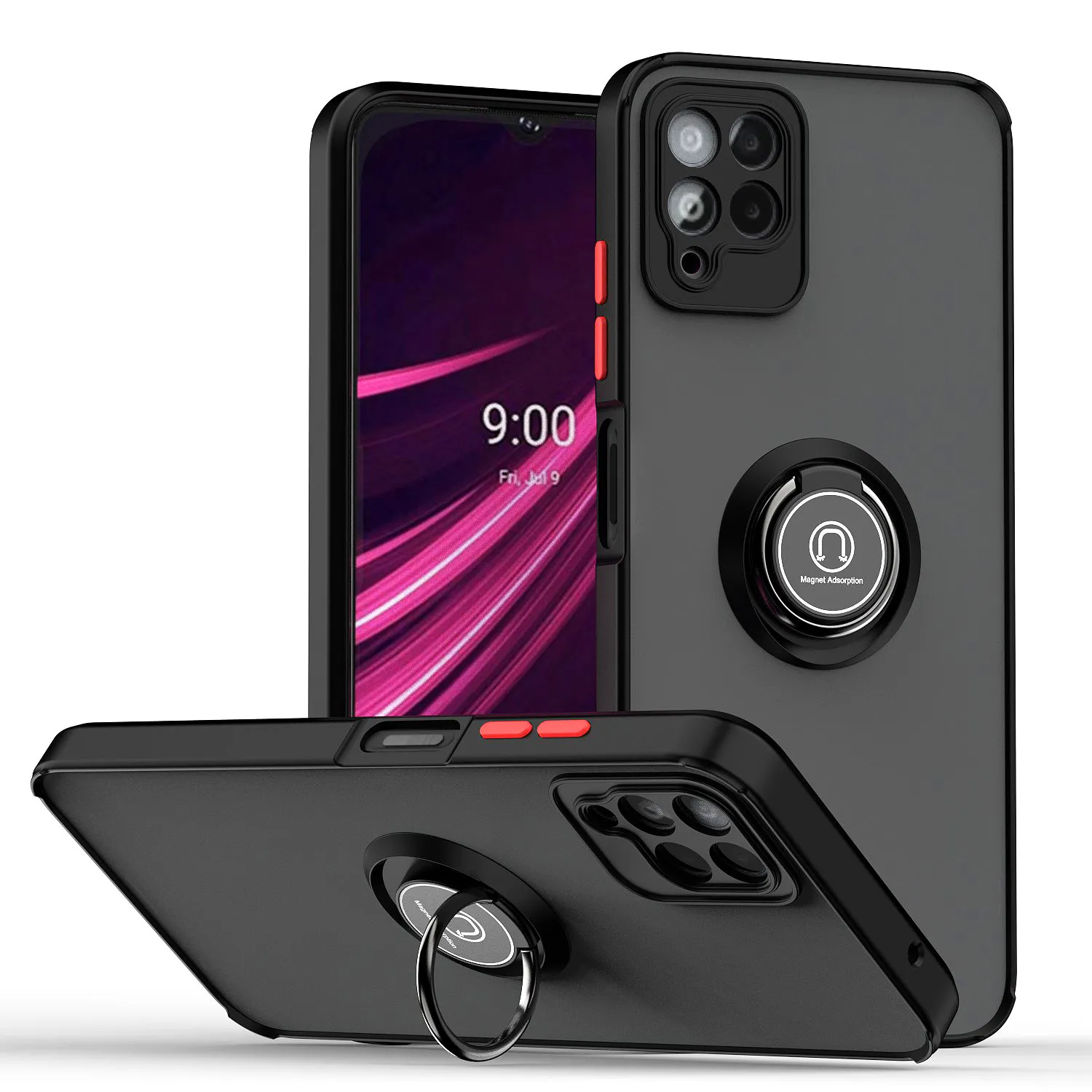 Handyhüllen für T-Mobile REVVL V PLUS 6 PRO Rotationsring Kickstand Mount Schutzabdeckung