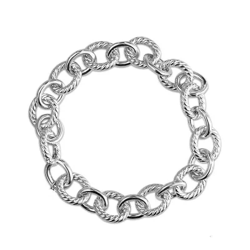 Bracelets Bracelet Charm Designer Bijoux De Mode Femmes Hommes Accessoires 925 Sterling Argent Tressé Chaîne Bracelet Or Argent 19CM 21CM Bracelets En Cuivre Cadeau