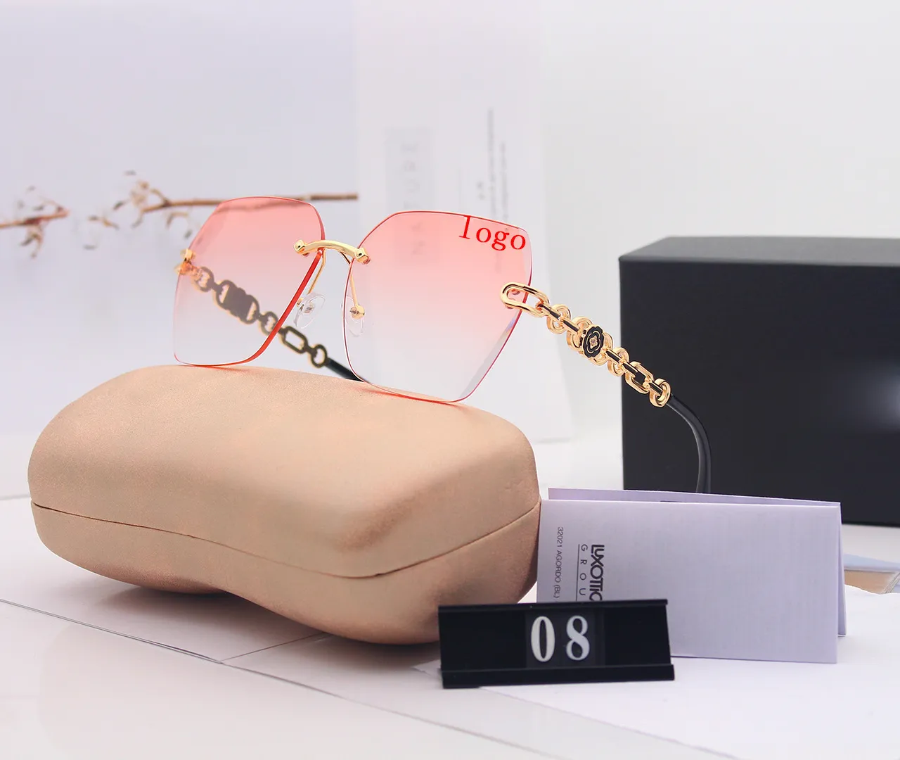 Big Frame Fashion Sunglasses: Gradient Frameless From Wwjp