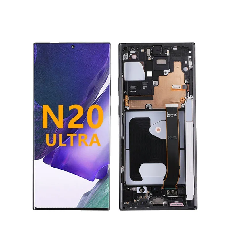 Samsung Galaxy Note 20 Ultra LCD N986 AMOLED Screen Digitizer Assembly를위한 휴대폰 터치 패널 디스플레이