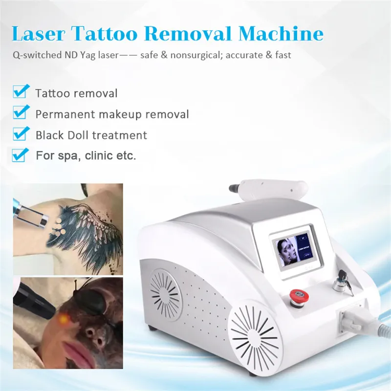 Spa Use Laser Machine Q Switched Nd Yag Therapy Picosecond Machine Tattoo Pigment Removal Beauty Salon Equipment Skin Whitening Rejuvenation Device