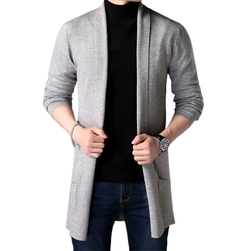 FAVOCENT, suéteres para hombre, cárdigan de punto sólido informal de otoño para hombre, suéter de diseñador para hombre, ropa de abrigo ajustada ajustada 220817