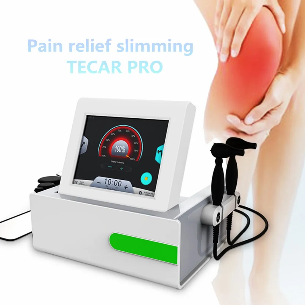 Ny bärbar tecarterapimaskin 300-450 kHz Ret Cet för fysioterapi Minska celluliten Elektrisk chockterapi Deep Pain Relieve Rehabilitation
