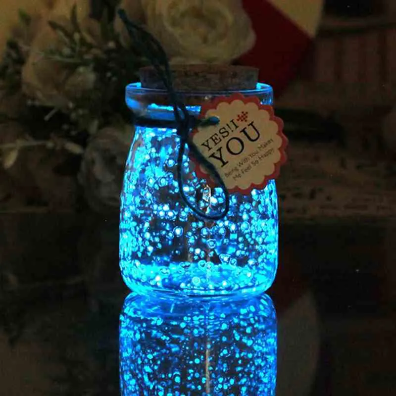 Arena Luminosa Glow In The Dark – 4 Bolsas De 10 G, Brillo De 8-12 Horas, Reutilizable, Decoración Para Jardín, Acuarios Y Manualidades