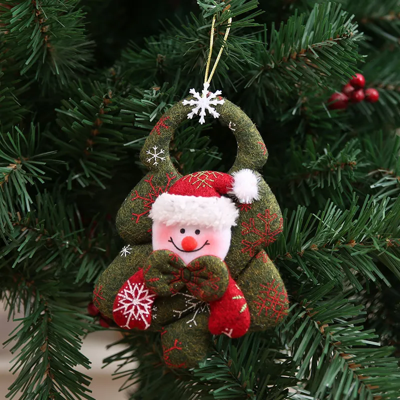 Wholesale inside hanging christmas tree decorating nonwoven christmas ornament