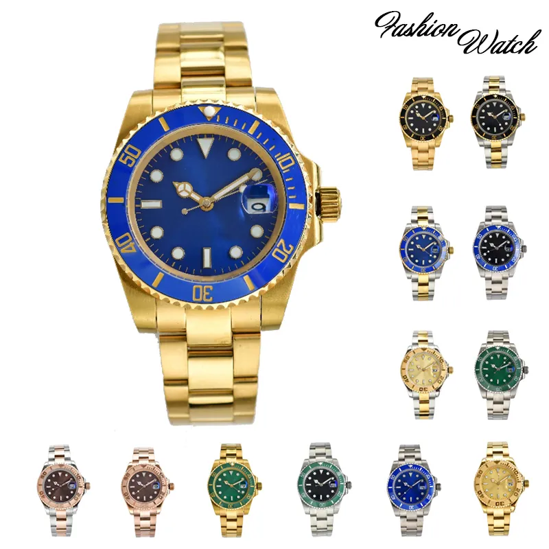 Designer Luxury Watch Fashion Classic Style Mens Uhren AAA Blue Dial Bewegung Automatisch mechanische Edelstahl wasserdichte leuchtende Armbanduhren Jason007