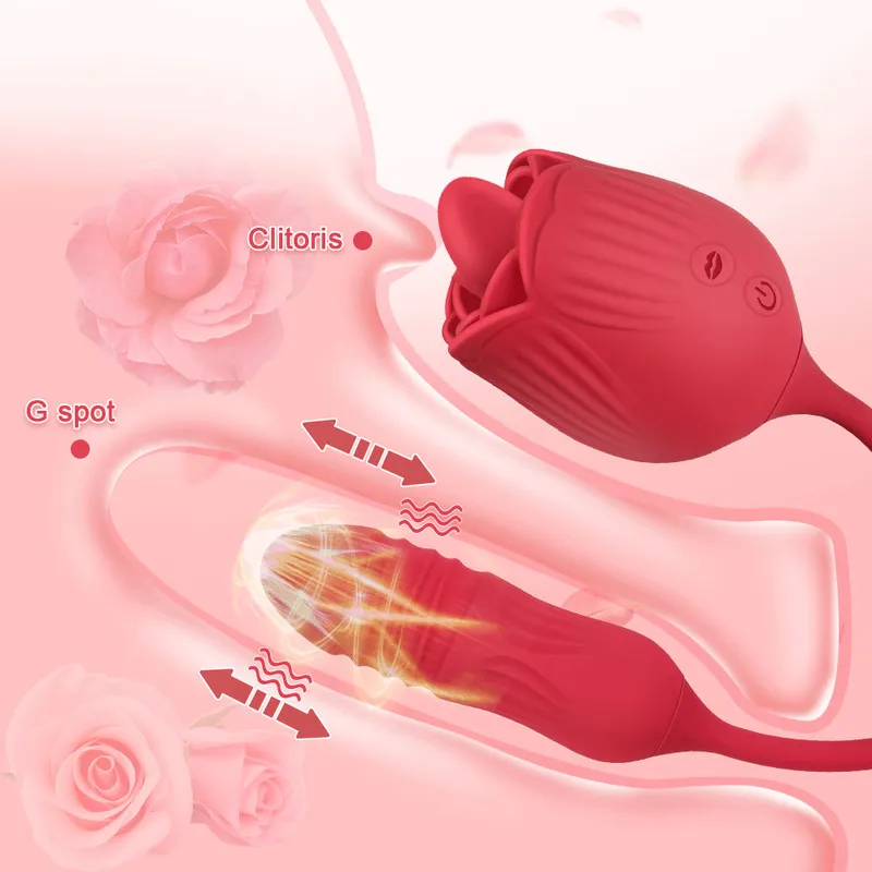 Rose Licking Toy & Vibrator Clitoral Stimulator,... From Qiyue10, $18.23 |  DHgate.Com