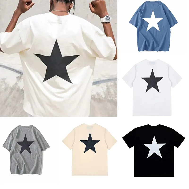 Słynne koszule męskie T-Letnia koszulka pentagram drukowana moda streetwearu mężczyzn Kobiety Hip Hop krótkie koszulki Size S-xxl3xl