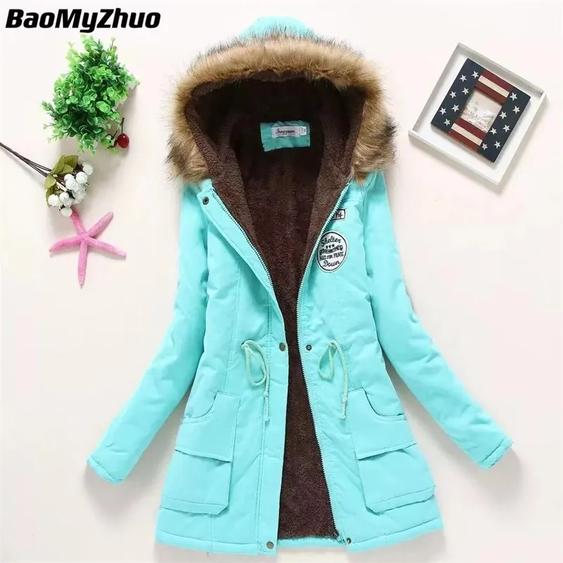 Winter Warm Down Jacket Coat Women Vintage Luxury Oversize Hooded Solid Color Lambswool Thick Padded Jackets Outerwear 220818