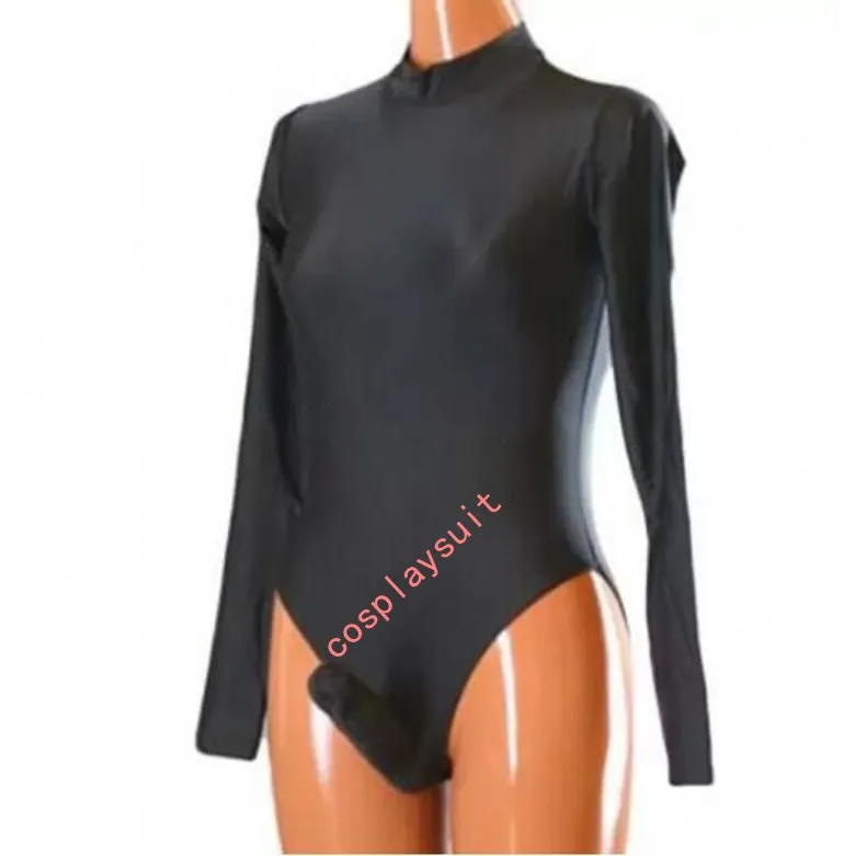 nebenwirkungen penispumpe Men's Lycra Spandex Catsuit Bodysuit with Penis Sheath Full Sleeve  One-Piece Solid Color for Halloween from Dhgate Catsuit Costumes