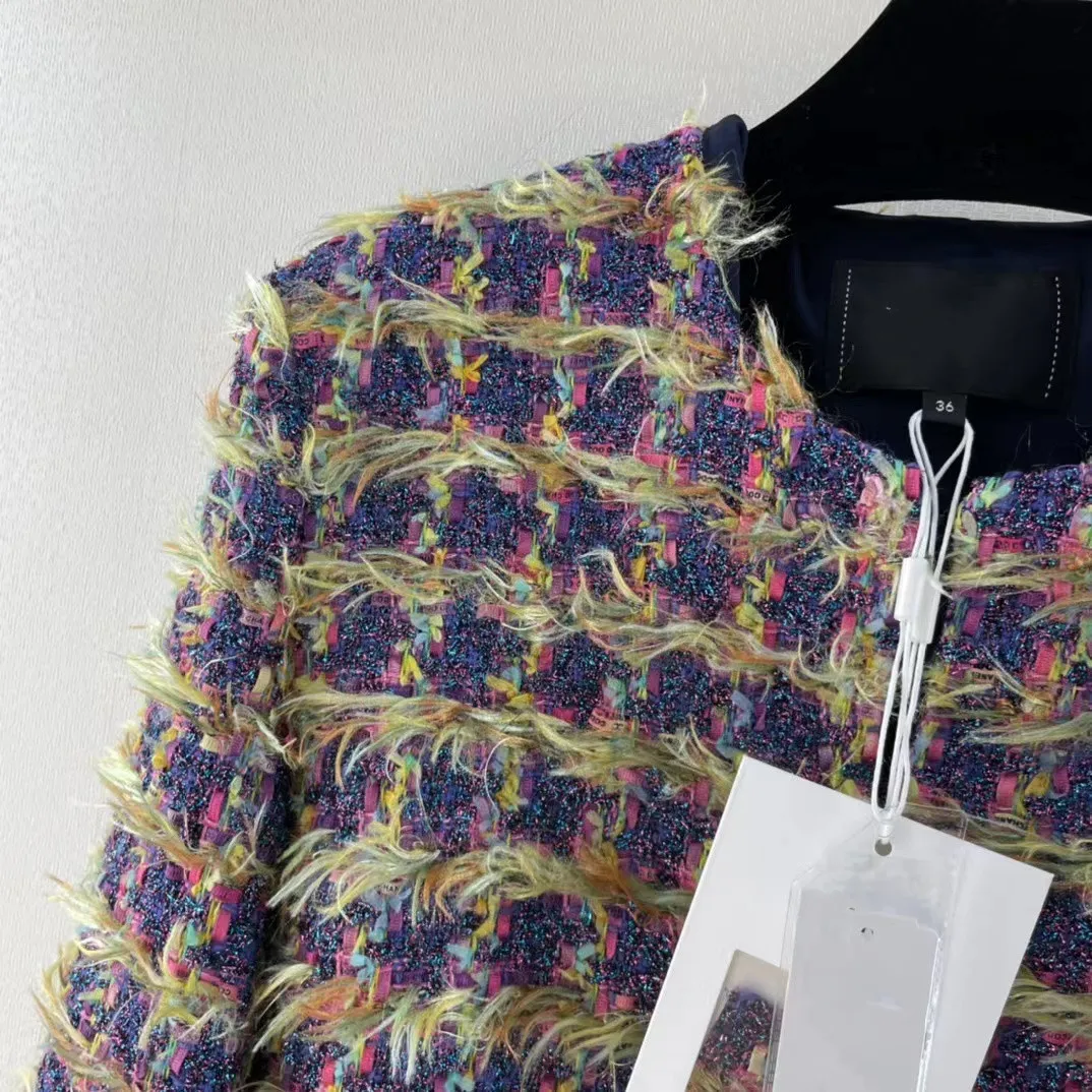 Milan Runway Coats 2022 Autumn Winter Women`s Jackets O Neck Long Sleeve Designer Brand Same Style Outerwear 0818-6
