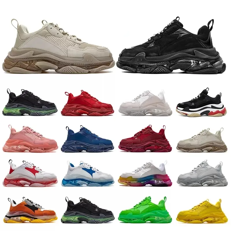 Bulk Triple S Sneakers Casual Sports Shoes For Men Women Black Blue White 2024 Collection From Pk designer 39.2 DHgate.Com