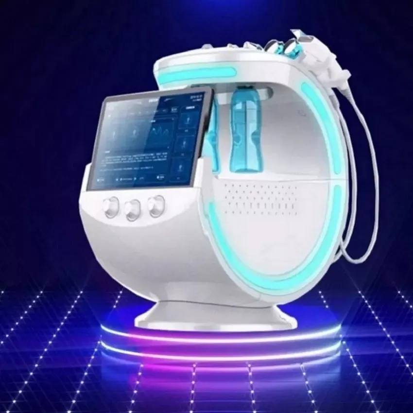 Skin Analyzer Machine Dermobras￣o Facial Smart Ice Blue com jato de oxig￪nio aqu￡tico