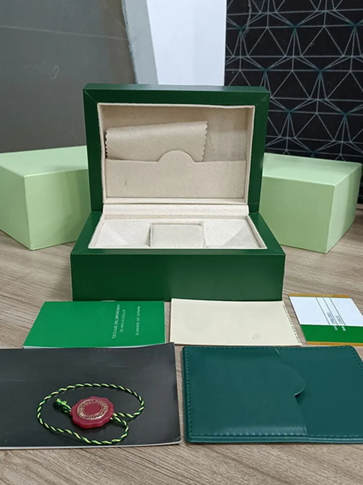 SW S19 2022 Scatole verdi di lusso da uomo per orologi da donna esterni originali Scatole da uomo Orologio da polso Certificato regalo Borsa Brochure Tote Bag Designer Watch Box