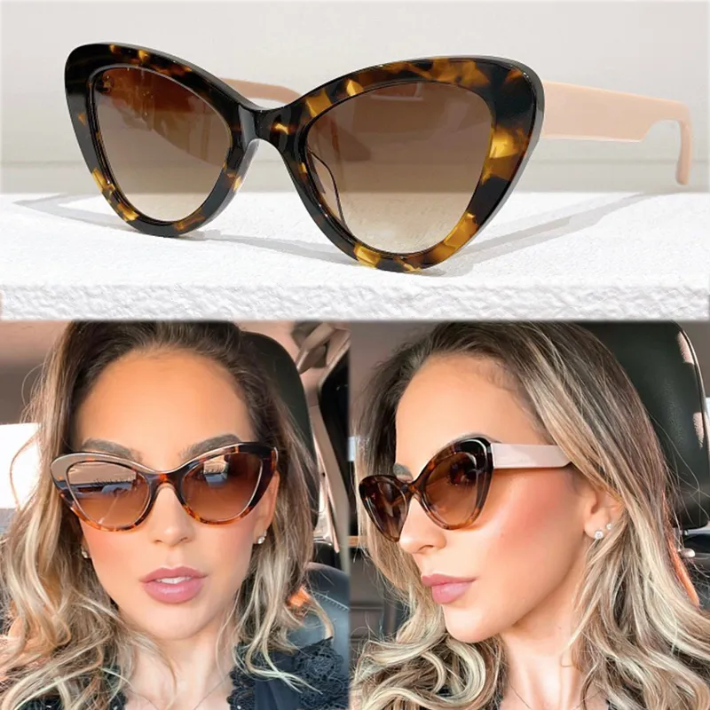 Новые винтажные женщины солнцезащитные очки бабочек Lady Retro Cat Eye Sun Glasses SPR 13X дизайнер бренд Прозрачные летние очки в океане для женской роскоши высокого качества 1.1 клуб 1,1