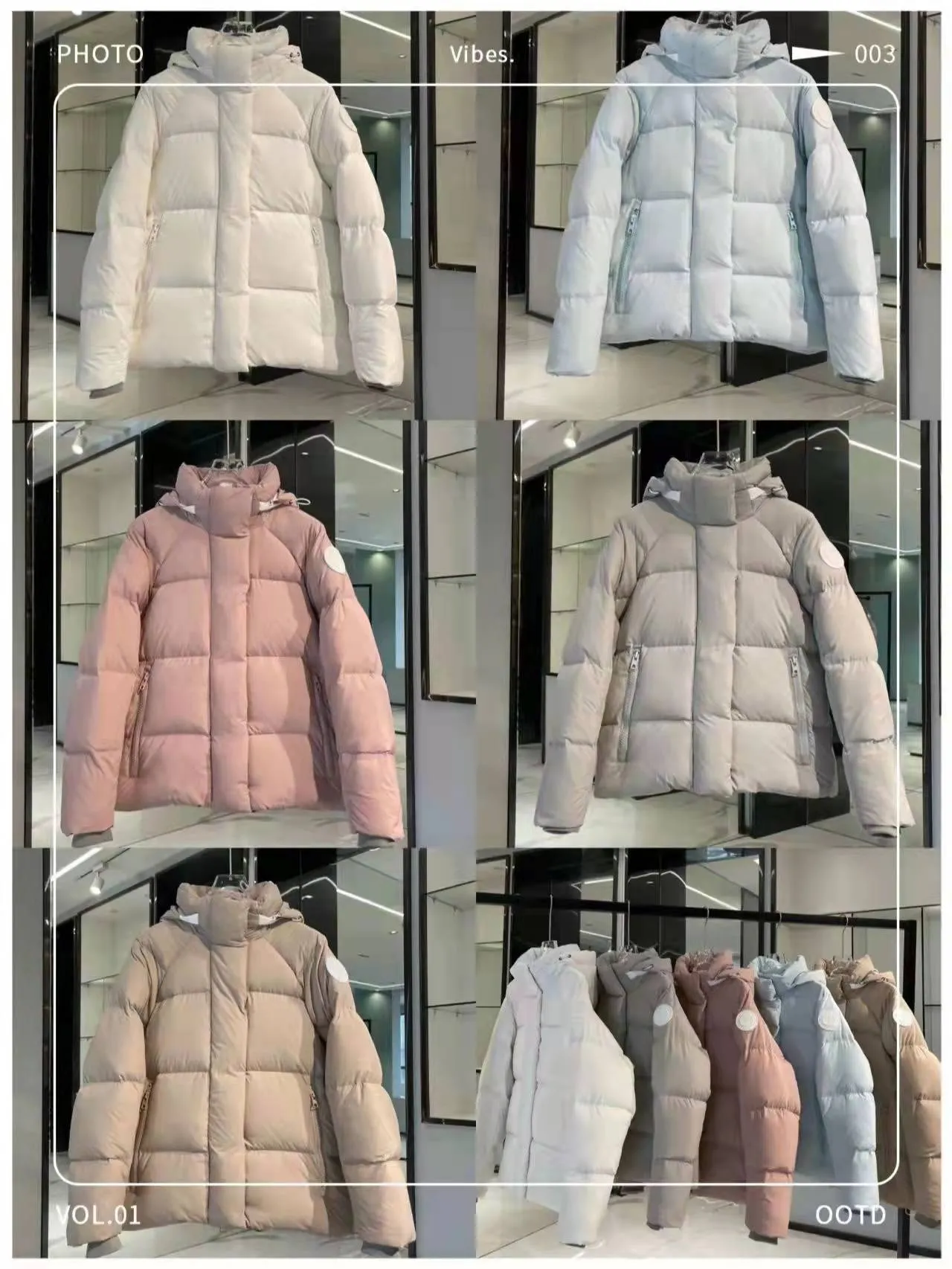 Cappotto invernale da donna autunno Parka nuova etichetta bianca piumini corti con cappuccio giacca macarone parka da uomo