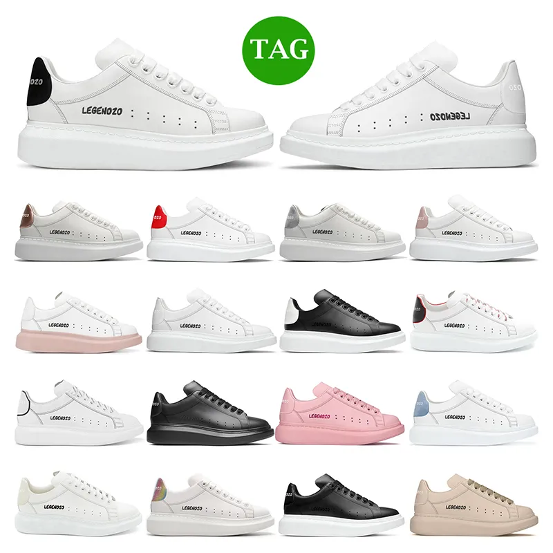 2022 Luxurys designers skor casual mens kvinnor vita läderplattformar svart bule rosa mocka röd sport utomhus sneakers mode