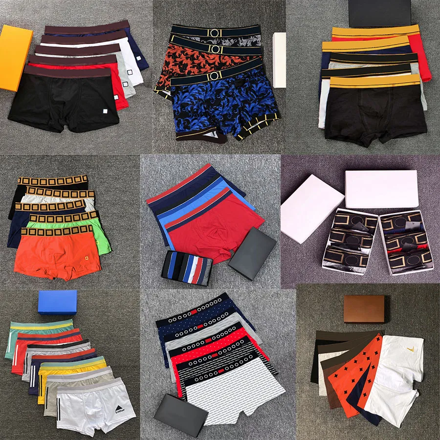 18 Mixed Mens Boxers Underwear Designer Letter Male Underpants Sexy Classic Man Boxer Soft Breathable Cotton Casual Shorts