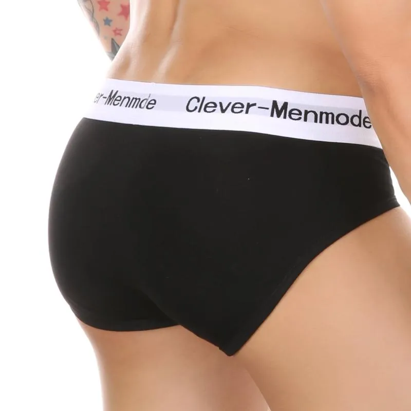 Underpants CLEVER-MENMODE Cotton Sexy Underwear Men Briefs Bulge Pouch Breathable Panties Bikini Solid Low Waist Soft HombreUnderpants