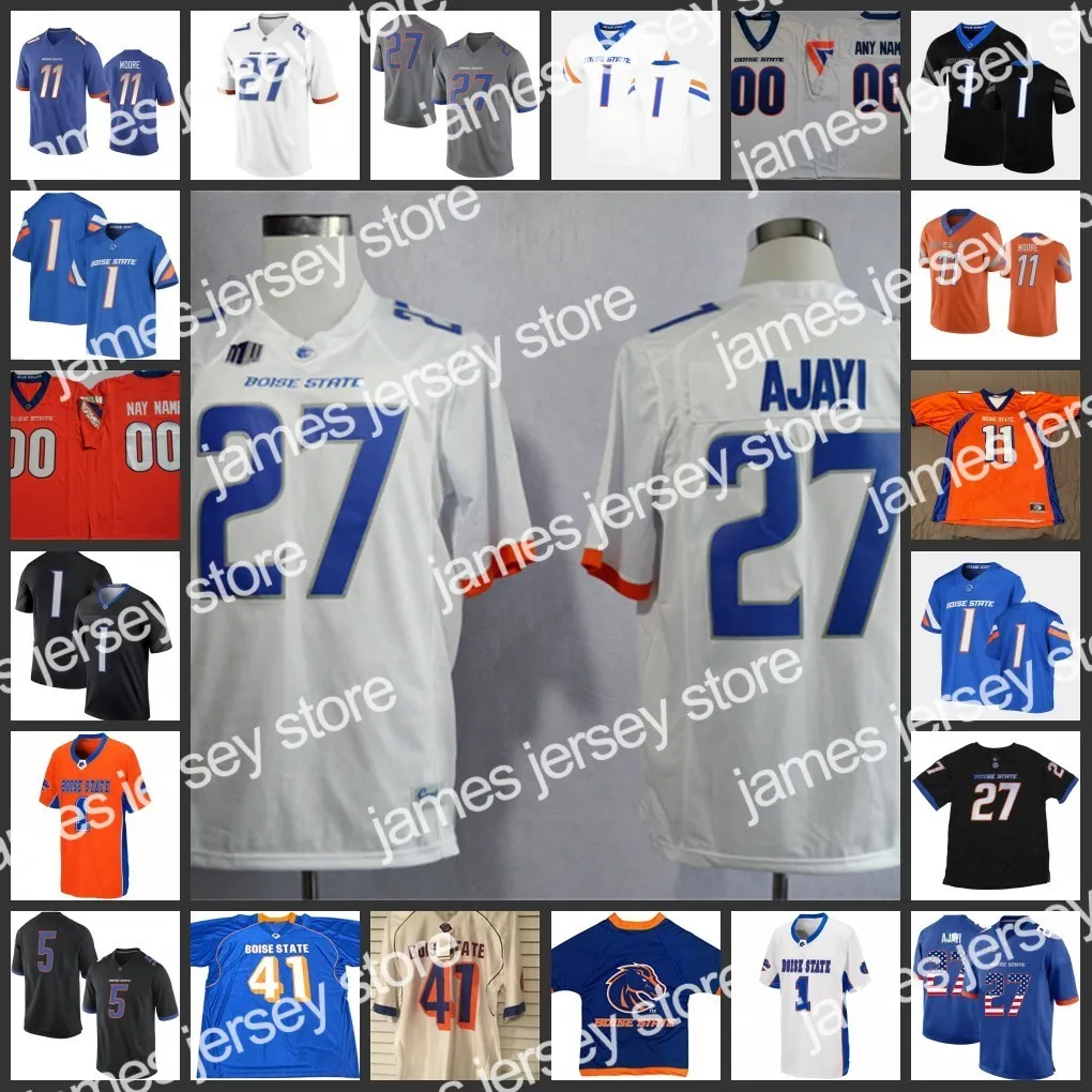 2022 2022 NCAA Custom Boise State Football Jersey 16 Jack Sears 19 Hank Bachmeier 56 Casey Kline 2 Khalil Shakir 24 George Holani 88 Tyneil