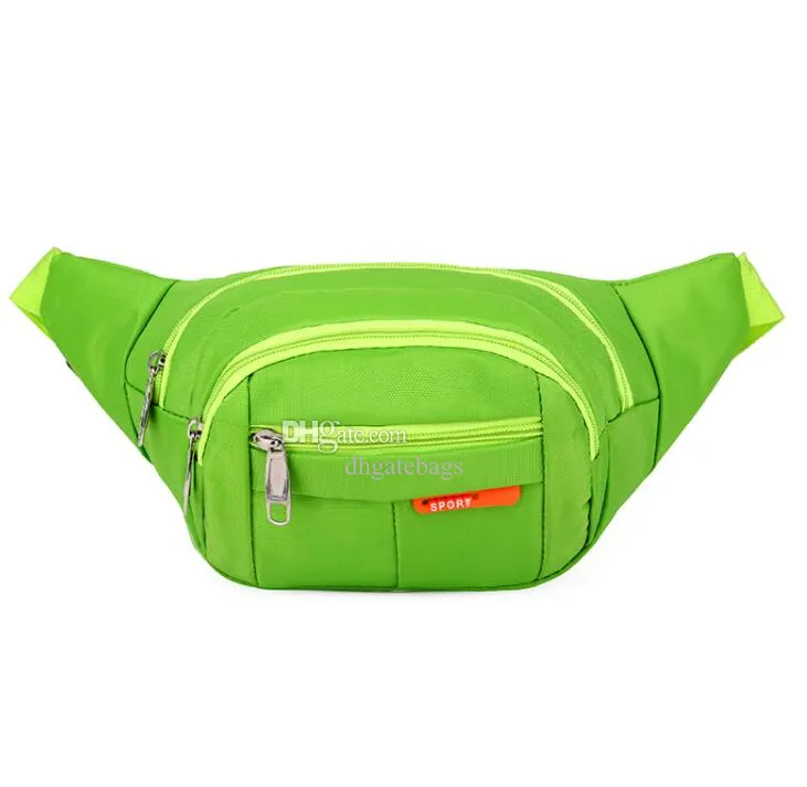 Groothandel Outdoor Waterdichte Casual Taille Bags Men Dames Duurzaam Canvas Telefoon Geld Zak Kassier Fanny Pack Belt Hip Bum Militaire reizen Multifunctionele tassen