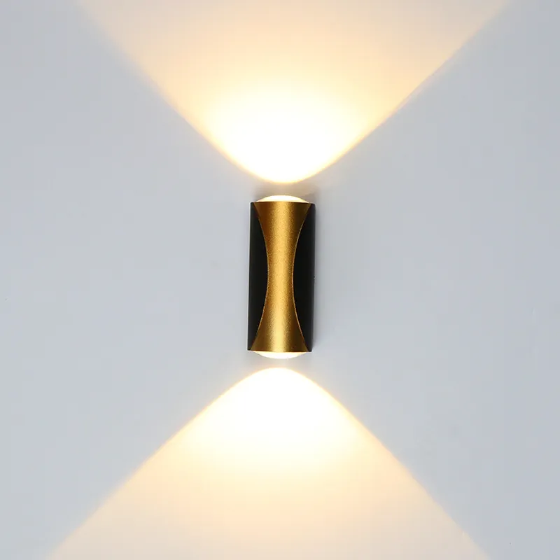Lampa ścienna 6 W/10W LED LED LIDE Schody Korytarza Oświetlenie Oświetlenie IP65 Wodoodporna aluminiowa AC110V/220VWALL