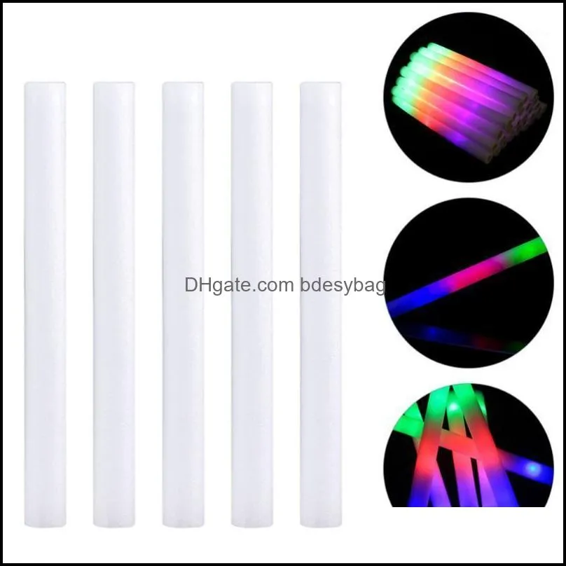 Dekoracja imprezy 10pcs Colorf LED fluorescencyjne kije koncertowe glow praktyczne światło drop dostawa 2021 Domowe ogród festi bdesybag dhvpm