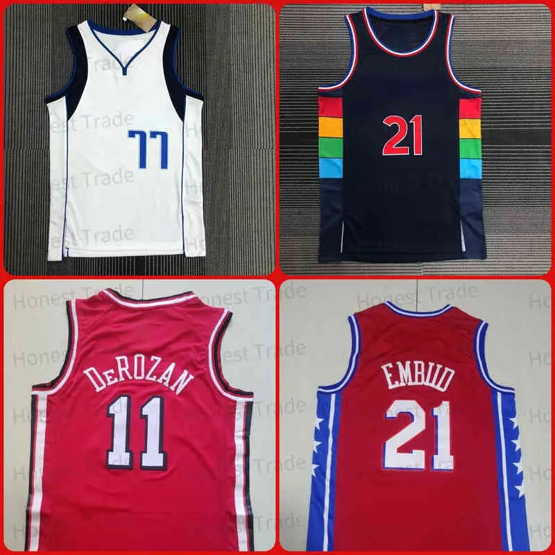 2022 Tyrese 0 Maxey Luka Doncic 77 New Basketball Jersey Joel 21 Embiid Morant 12 Dosunmu Zach 8 Demar 11 Lonzo 2 Ball Stitched Good Quality