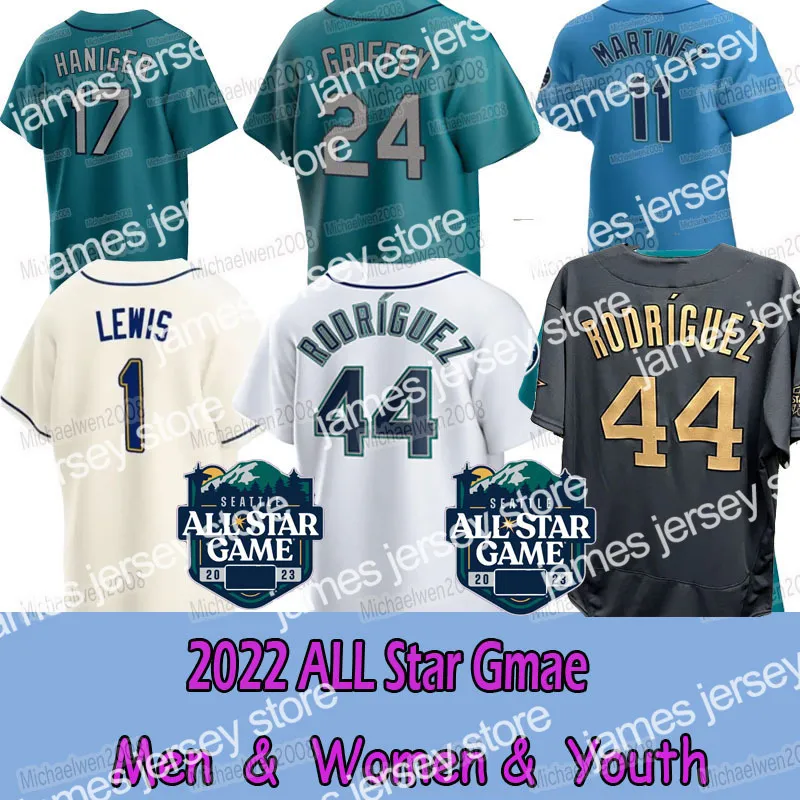 44 Julio Rodriguez 2022 All Jersey Star Luis Castillo Mariners Mitch